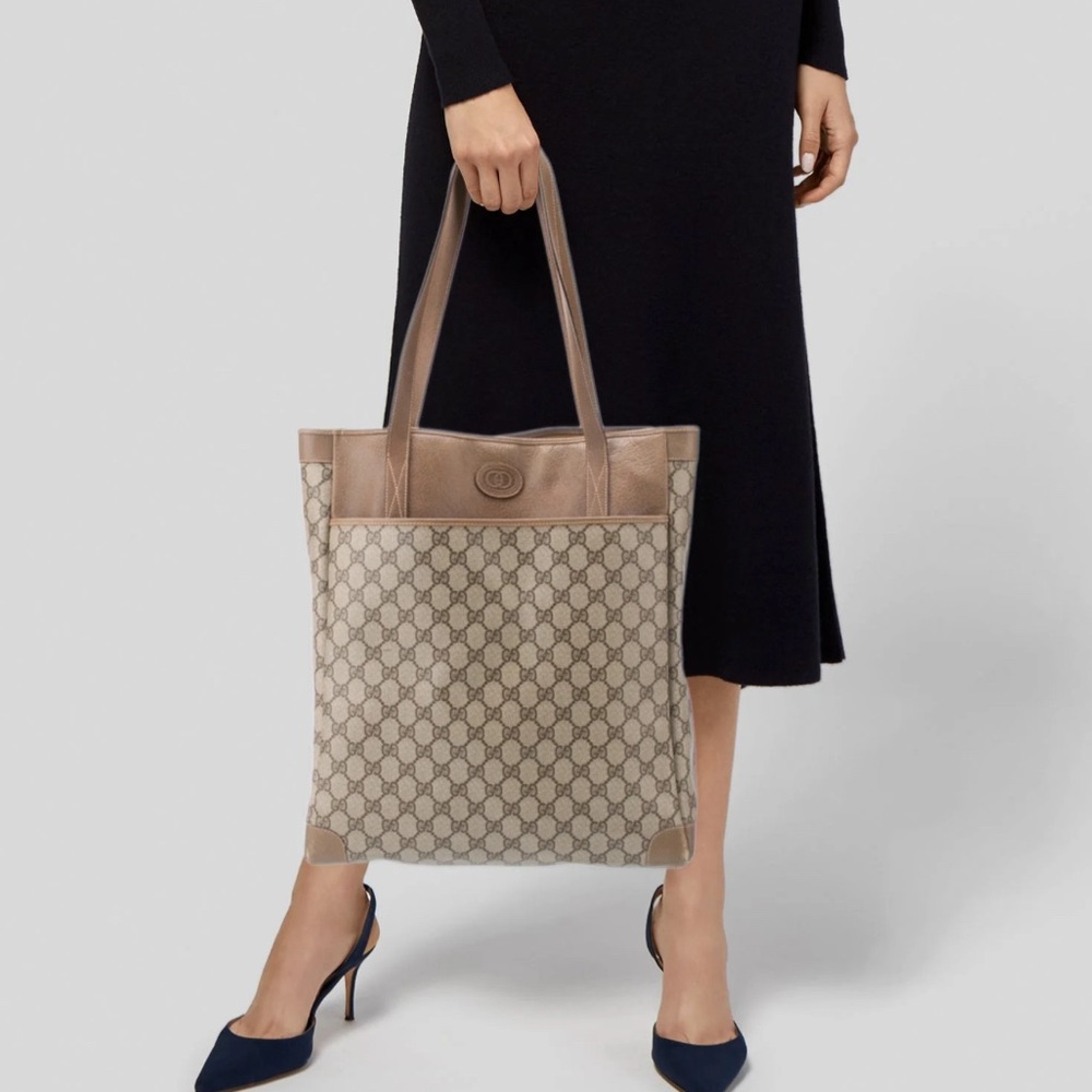 *SOLD* GUCCI Vintage Monogram GG Tote Coated Canvas